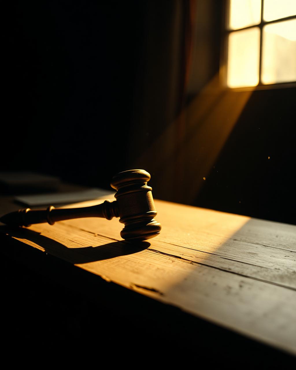 Legal documents and gavel